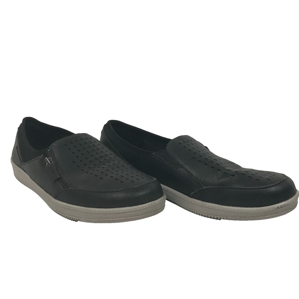 Skechers 23926 Womens Size 8 Slip On Shoes Black Air Cooled Memory Foam Comfort